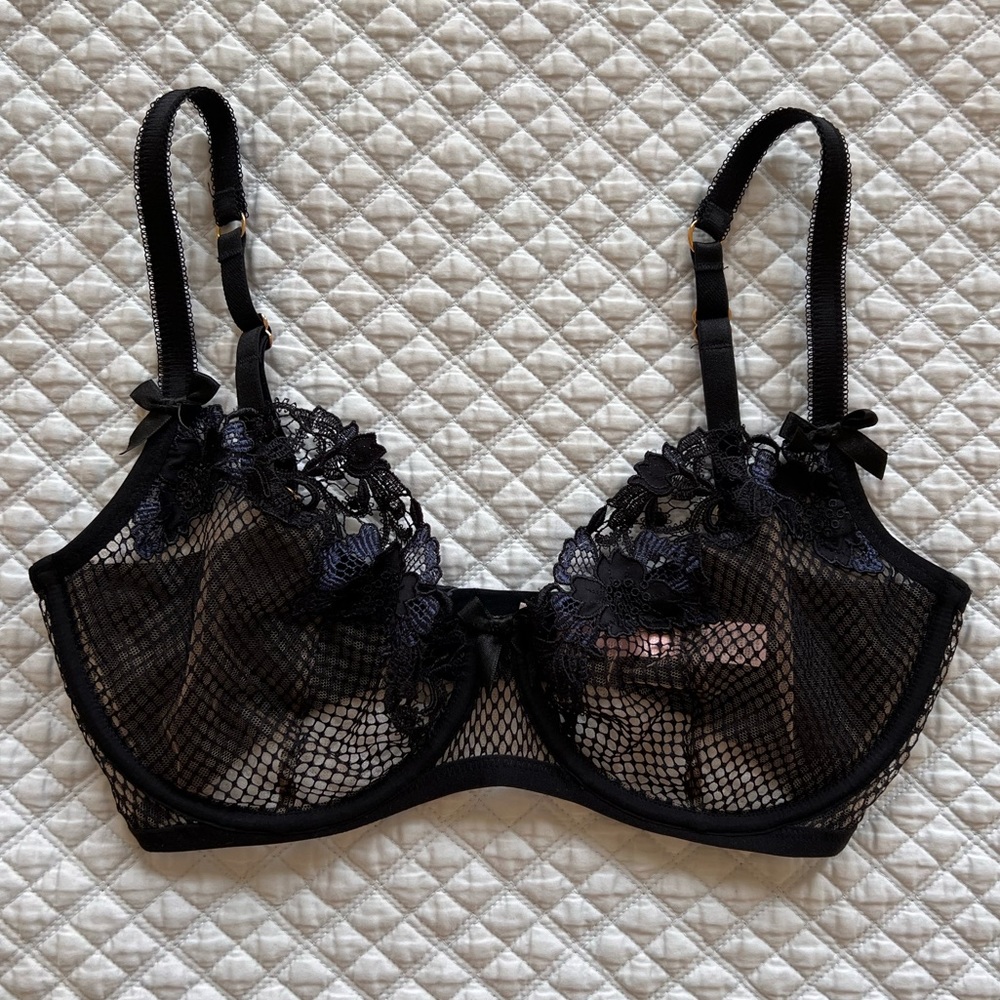 Agent Provocateur Floral Mesh Bra